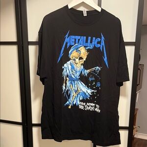Metallica Band Black Graphic T-Shirt Mens Size 2XL